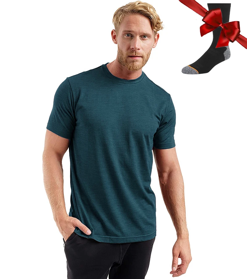 

NO.2 A2111 супертонкая футболка из мериносовой шерсти, Мужская Базовая рубашка, впитывающая шерсть мериноса, дышащая быстросохнущая, защита от запаха и мериноса