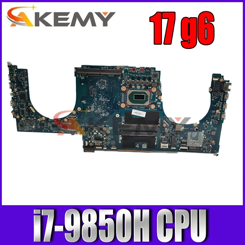

AKEMY FOR HP Zbook 17 G6 laptop motherboard mainboard DAXW3EMBAF0 L67964-601 with i7-9850H CPU 2.6 GHz / 6 cores test full 100％