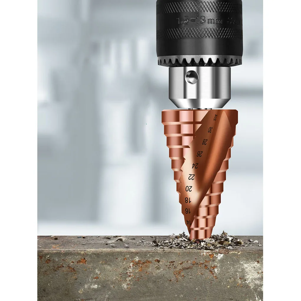 

Кобальтовые ступенчатые сверла из быстрорежущей стали, высокоскоростные стальные конусные треугольные хвостовики, набор металлических св...