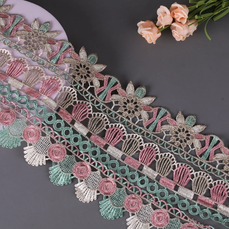

2/5 Yards 3.5--11cm Embroidered Lace Wedding Party Christmas Apparel DIY Handmade Crafts Blanket Curtain Quilt Cover Lace
