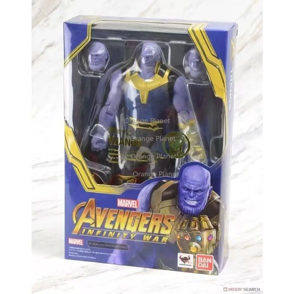 Фото В наличии, абсолютно новая, запечатанная, подвижная фигурка Bandai S.H.Figuarts Танос с Перчаткой Бесконечности, Мстители Marvel №2