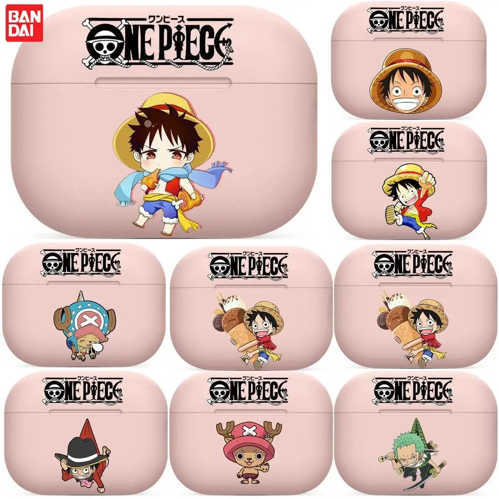 

One Piece For Airpods 1 2 pro case Protective Bluetooth Wireless Earphone Cover For Air Pods case air pod cases Pink cute gen 2