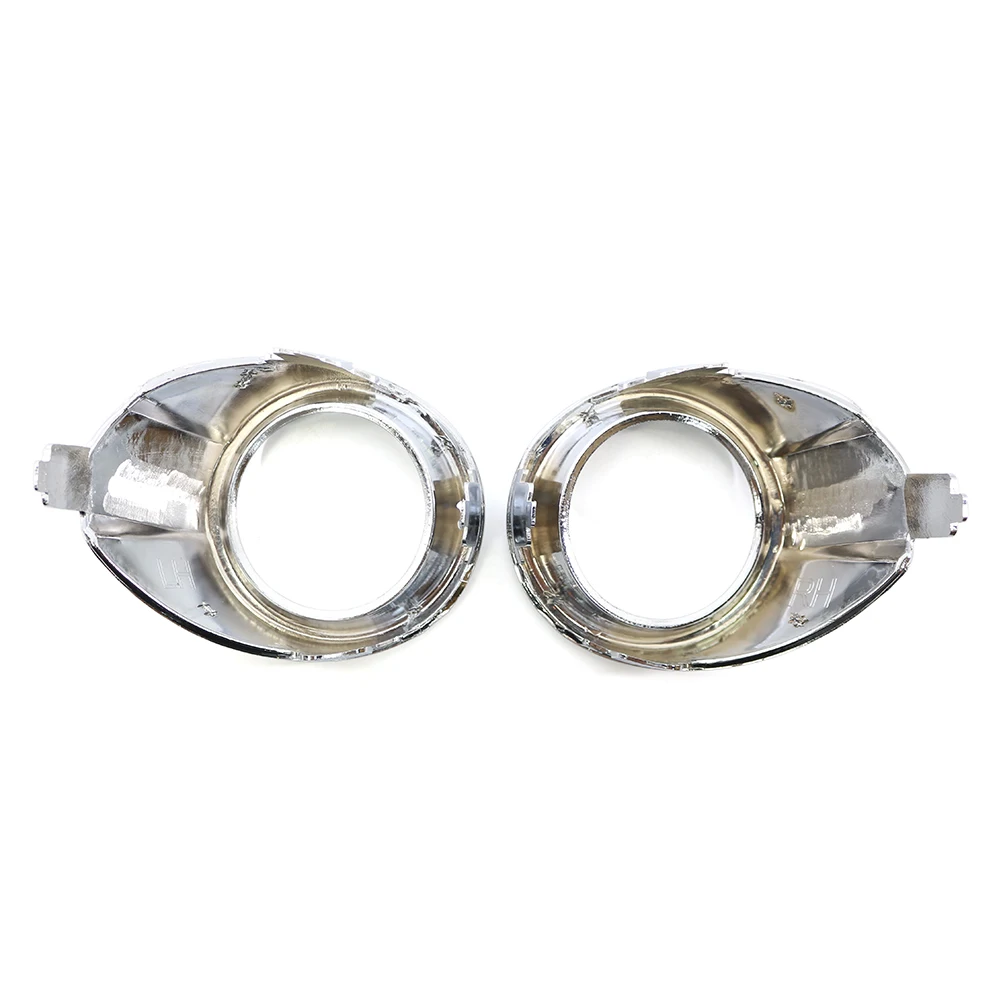 2 шт./пара хромированный передний бампер автомобиля противотуманная фара рамка