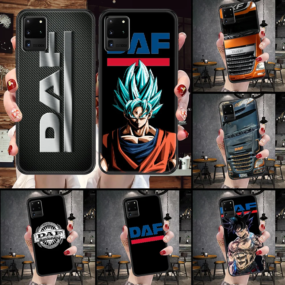 DAF Truck Phone case For Samsung Galaxy Note 4 8 9 10 20 S8 S9 S10 S10E S20 Plus UITRA Ultra black luxury cover 3D shell fashion