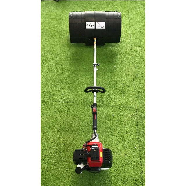 

Artificial portable lawn cleaning machine Hand-pushed sweeper Two stroke portable gasoline carding machinery