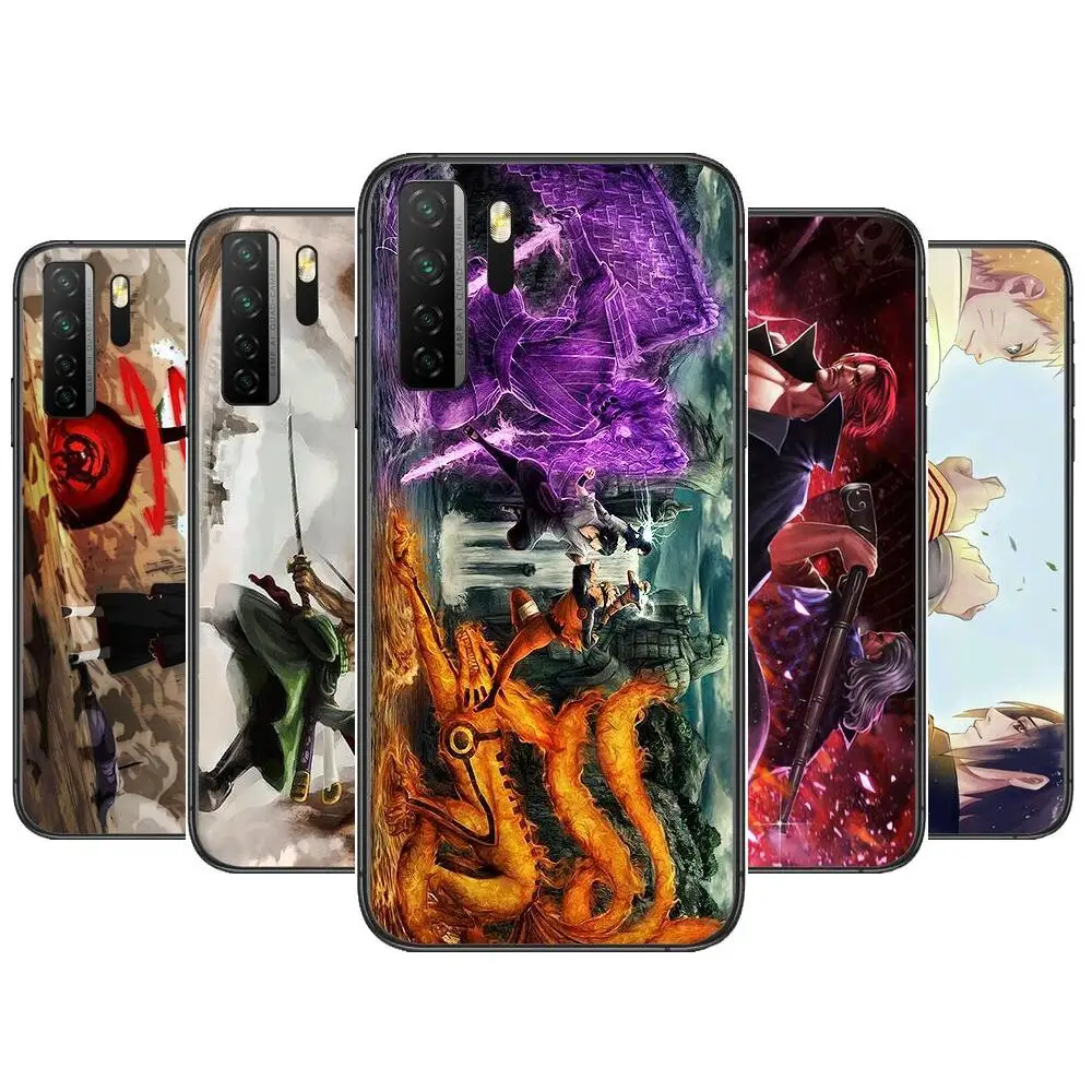 

Comic Naruto One Piece Black Soft Cover The Pooh For Huawei Nova 8 7 6 SE 5T 7i 5i 5Z 5 4 4E 3 3i 3E 2i Pro Phone Case cases