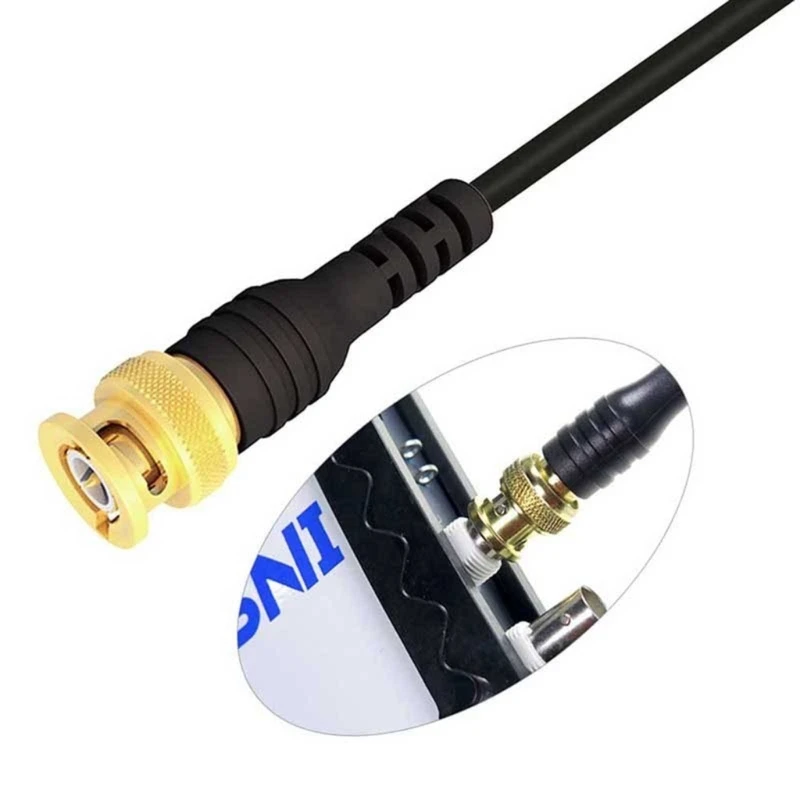 Коаксиальный кабель Y1UD BNC папа — двойной штекер типа банан 4 мм штабелируемый