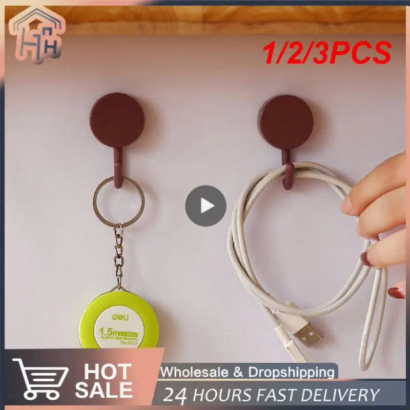 

1/2/3 шт., многофункциональный самоклеящийся крючок для кухни и ванной