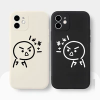 cute funny cartoon couple aesthetic phone case for apple iphone 13 12 11 pro max xr xs max 8 7 plus se 2020 soft silicone cover