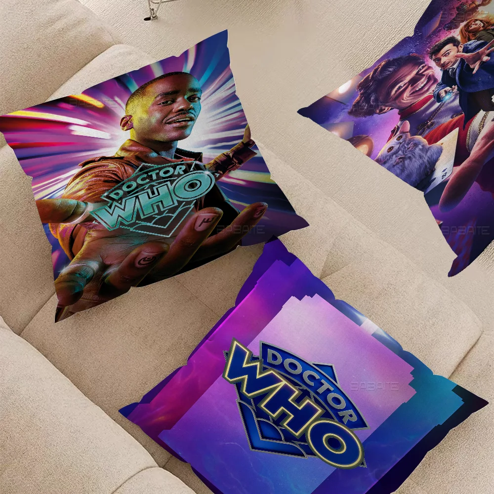 Чехлы на подушки D-Doctor Who с мультяшным диваном декоративные домашние двусторонние