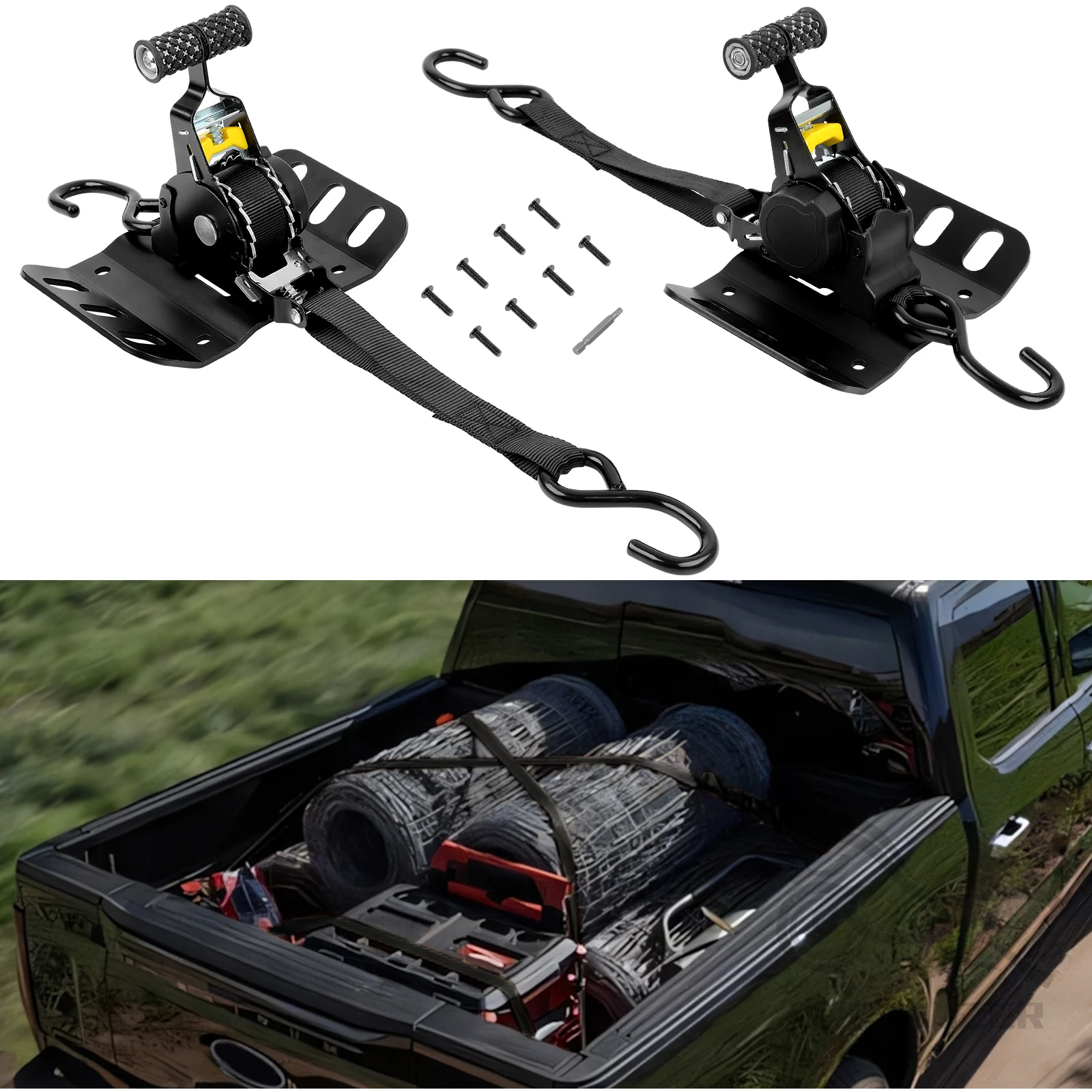 

Комплект Из 2-х Самозатягивающихся Ремней Длиной 3 Метра С Механизмом Противоподерганий, Сверхпрочные