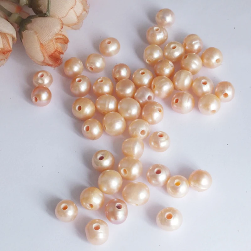 Рисунок 3 - персиковые бусины с пресноводным