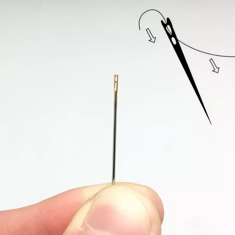 

Stainless Steel Self Threading Needles Hand Sewing Needles Home Household Tools 5BB5841