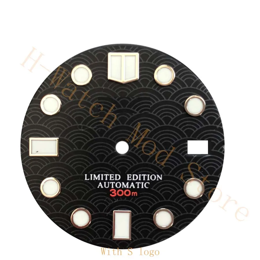 

2022 big mm mod watch for sei.. prospex NH35 movement Skx007/009 Turtle Abalone 28.5mm black color