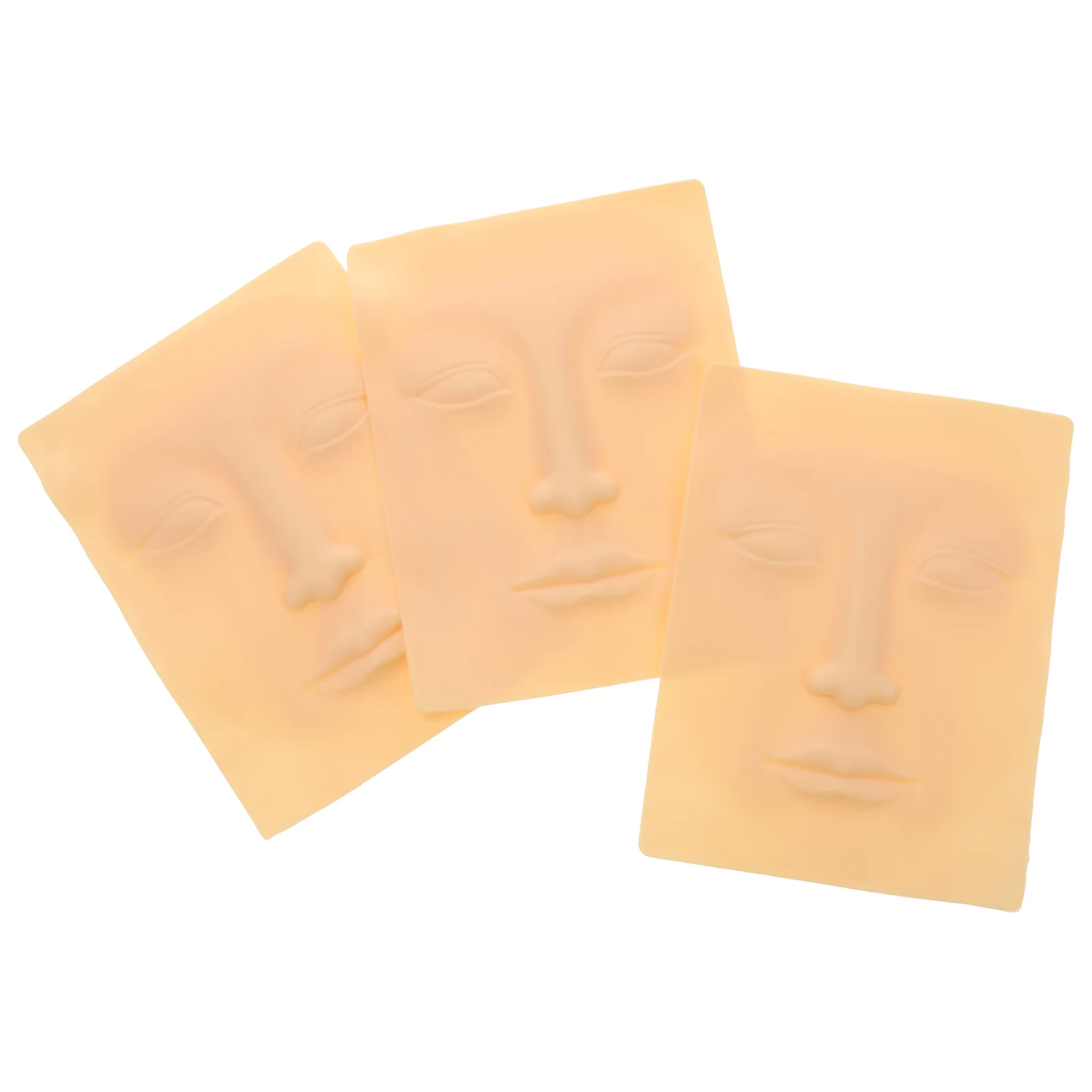 

3pcs Tattoos Practice Skin Blank Silicone Double Side Sheets Fake Skin for Beginners