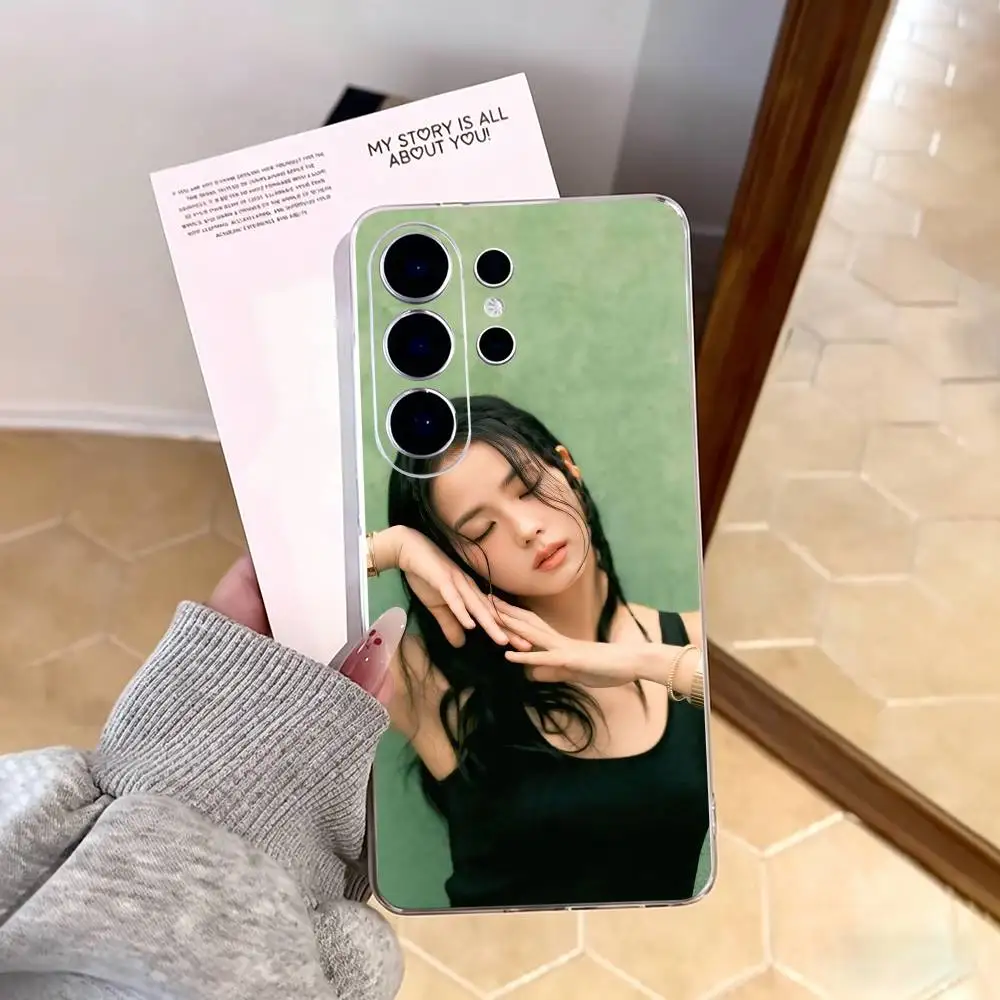 Прозрачный чехол для телефона K-Kpop K-Kim J-Jisoo для Samsung S25, S24, S21, S22, S23, S30, Ultra, S20, Plus, FE, Note, 10, 9, 5G (art.: 3920db002090a) - 3920db002090a