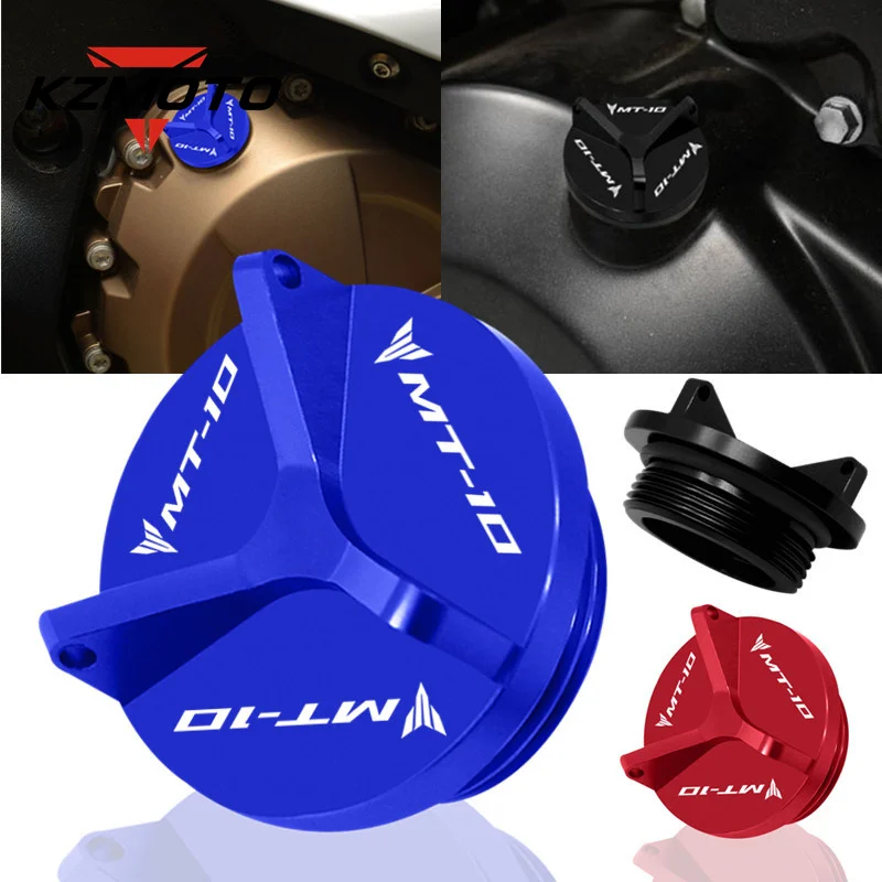 

M27*3 Motorcycle Oil Filler Cover For YAMAHA MT10 MT-10 FZ10 2015-2019 2020 Engine Plug Cap Black Blue Red Accessories