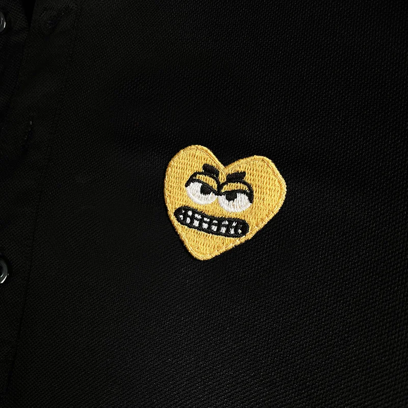 Мужская рубашка-поло Break Egg хлопковая летняя с короткими рукавами и милым