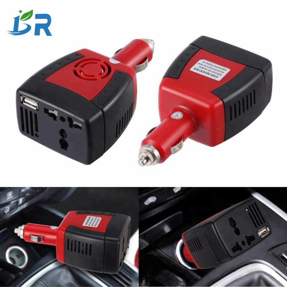 

Автомобильный преобразователь напряжения, 150 Вт, 12 В постоянного тока в 110 В переменного тока, 220 В, 50 Гц, преобразователь, универсальное зарядное устройство для телефона, USB А