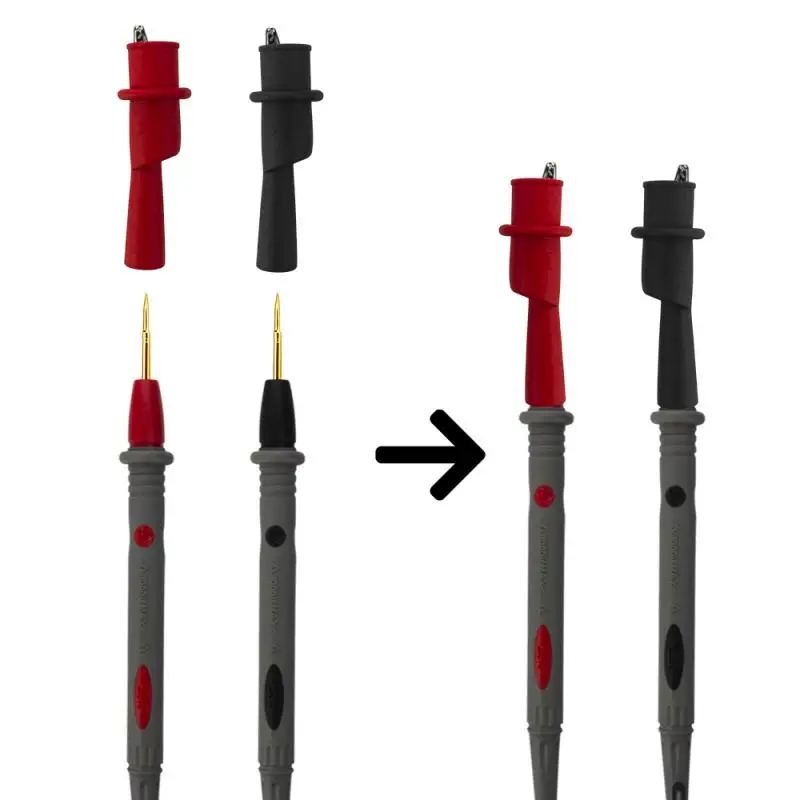 Проволочный мультиметр цифровой с тонким наконечником профессиональный тестер