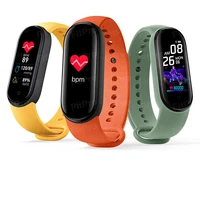 kunhuang color screen m5 smart bracelet measuring heart rate blood pressure blood oxygen fashion fitness sports bracelet watch