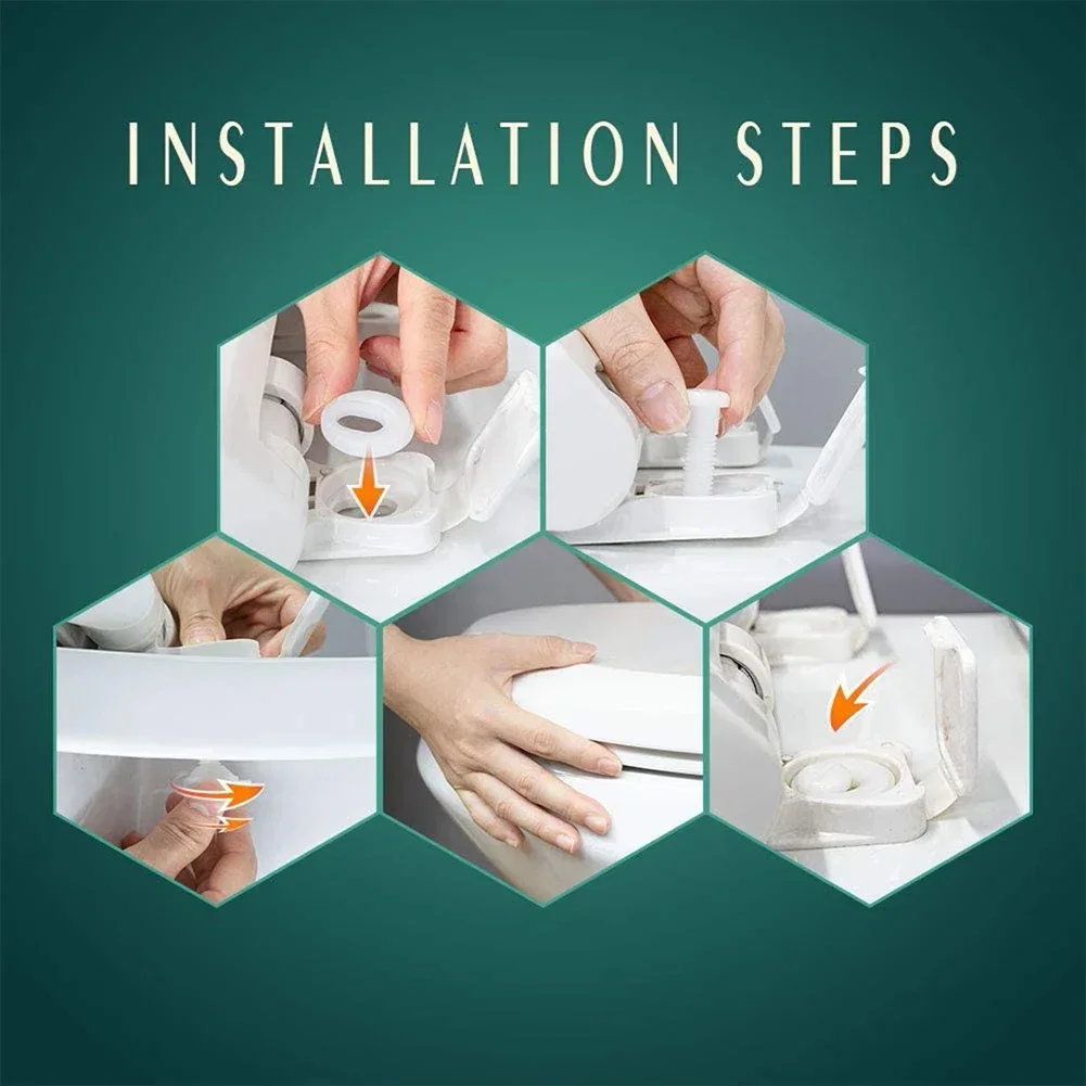 Высокое качество новые болты для сиденья унитаза простая установка гайки