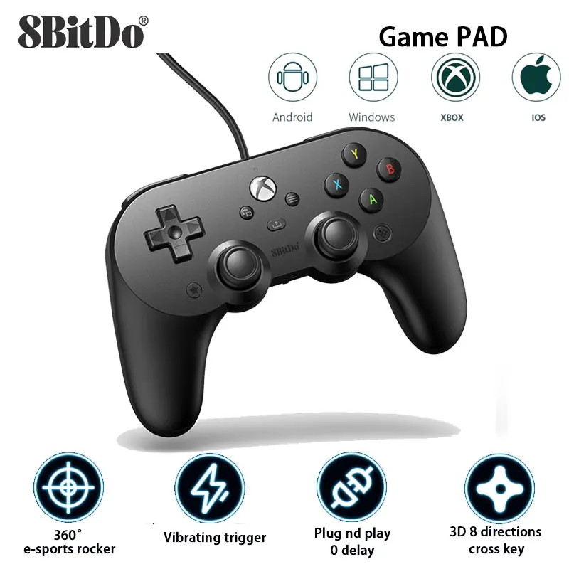 

8BitDo Pro 2 Wired USB Gamepad Controller for Xbox Series X/Xbox Series S/Xbox One For Windows10/11/IOS