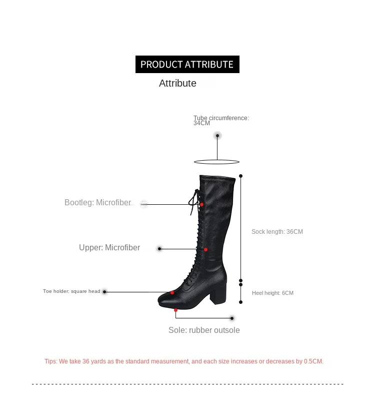 New 2022 Autumn Winter High Quality Leather Boots Women's High Heel Knee-High Boots Winter Lace Up Anti-slip Warm Boots