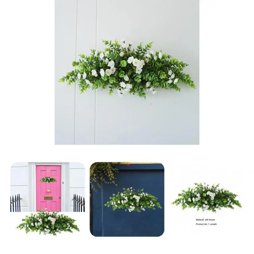 

Искусственное растение, нежный цветок из искусственного шелка, долговечный искусственный дверной венок