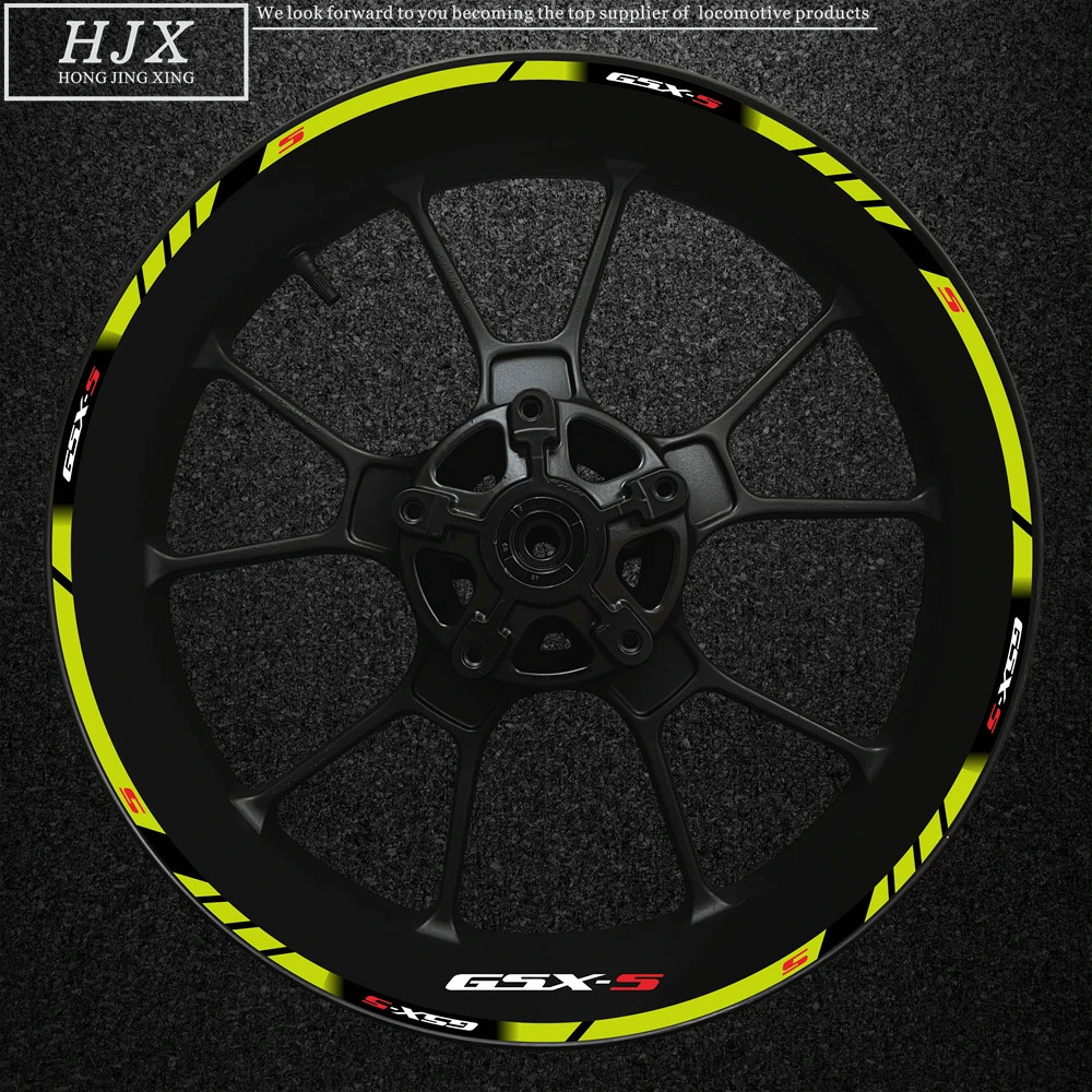 

2024Высококачественный полный набор для мотоцикла Gsxs, наклейка на колесо, полосатый светоотражающий обод Suzuki Gsx-s Gsx-s750 Gsxs1000 750 1000 600