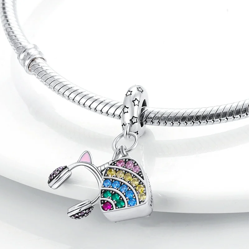 Женская серебряная бижутерия 2022 оригинальная Радужная Чешская Сумка с