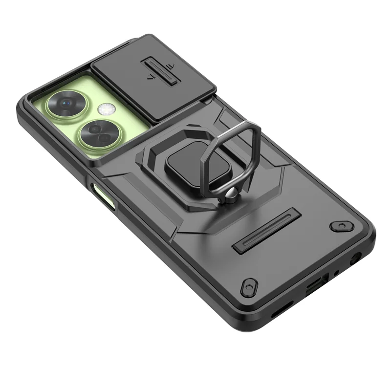 Для Oneplus Nord CE 3 Lite чехол противоударный бронированный бампер металлическое кольцо
