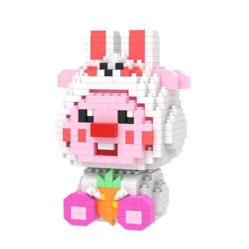 Детский конструктор-пазл игрушечный бобр клубничный медведь