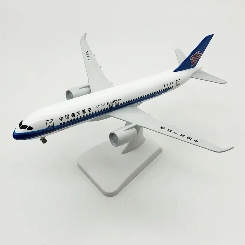 19 см Air China Southern COMAC C919 Airlines Литая под давлением модель самолета Самолет с колесами