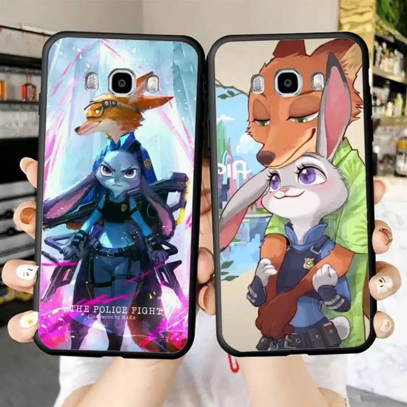

Disney Zootopia Phone Case for Samsung J 2 3 4 5 6 7 8 prime plus 2018 2017 2016 core