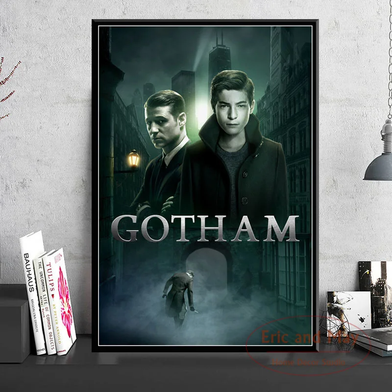 Готэм Лидер продаж ТВ сериал художественная живопись винтажный холст постер