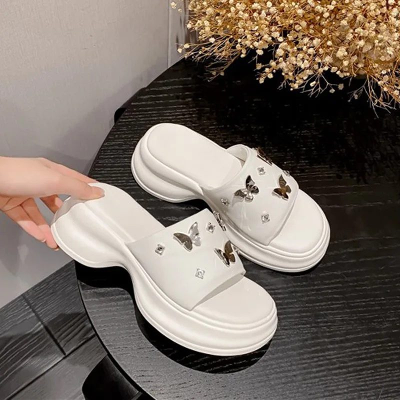 

Stylish Simple Women's Sandals Flat Platform Casual Comfort Fashion Women's Square Chunky Heel Flats Summer Ladies Shoes