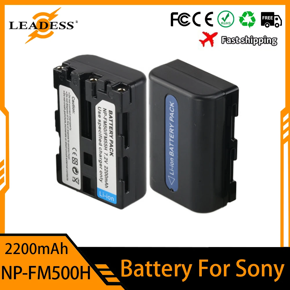 Топ 2200 мАч NP-FM500H NP FM500H NPFM500H аккумулятор для камеры Sony A57 A58 A65 A77 A99 A550 A560 A580 L50