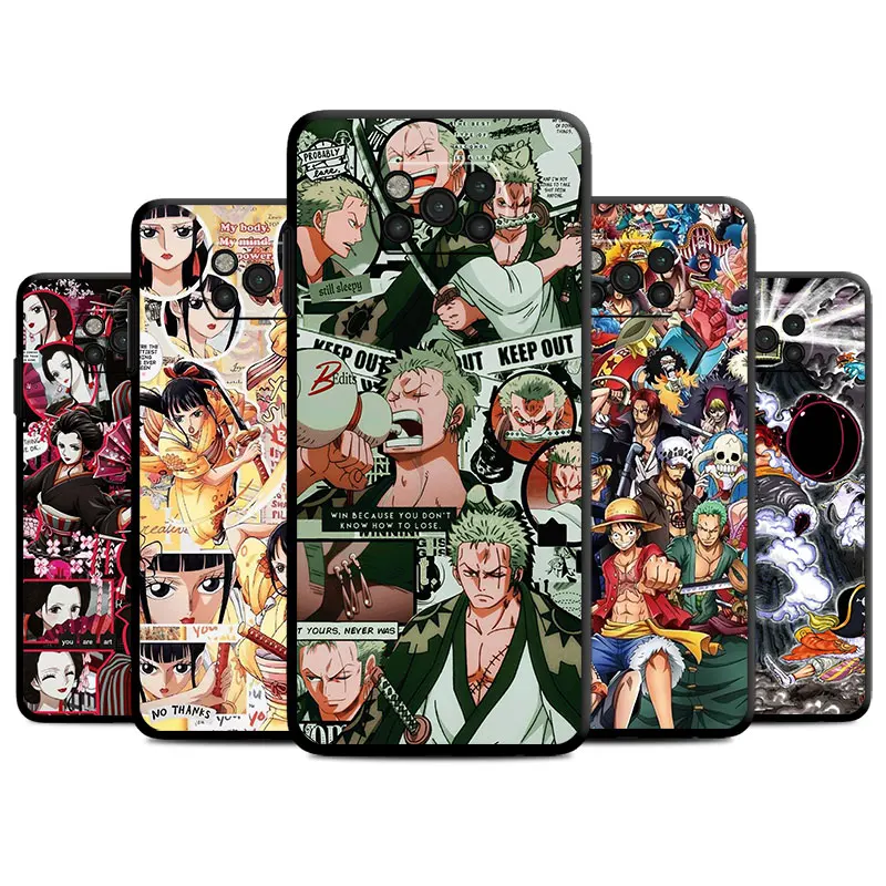 

Lufei Zoros Anime Case For Xiaomi Mi Poco X3 X4 NFC M3 M4 Pro C40 F3 F4 GT F1 11T 11 Redmi Note 10 9 Pro 9S Black Cover