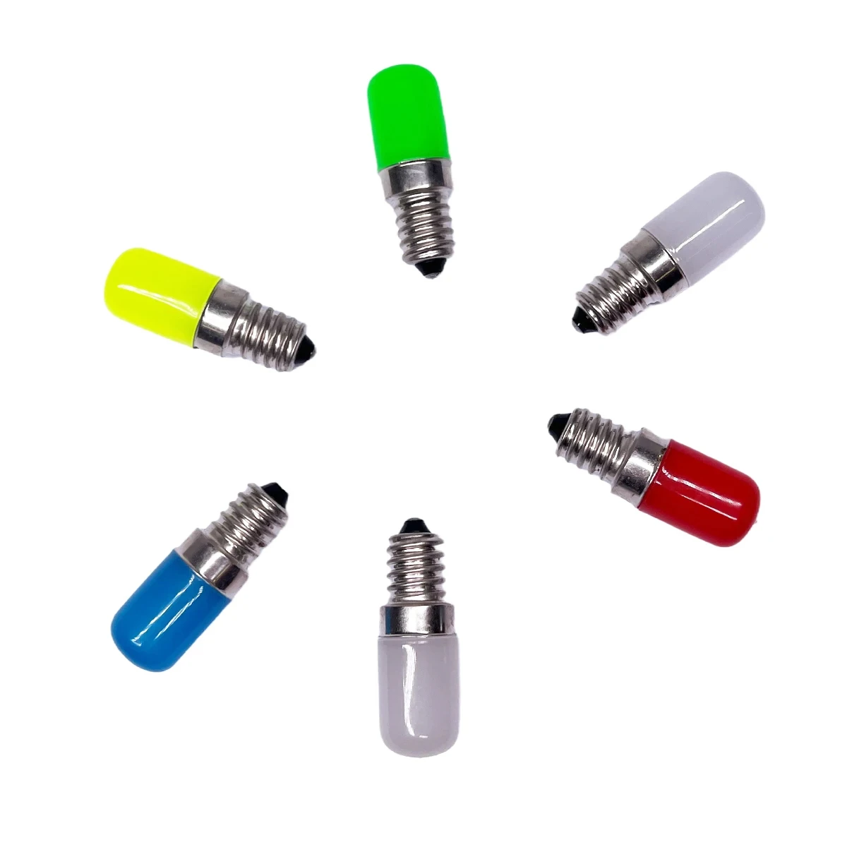 Холодильник 2W Светодиодная лампочка E14 E12 Светодиодный белый индикатор 220V