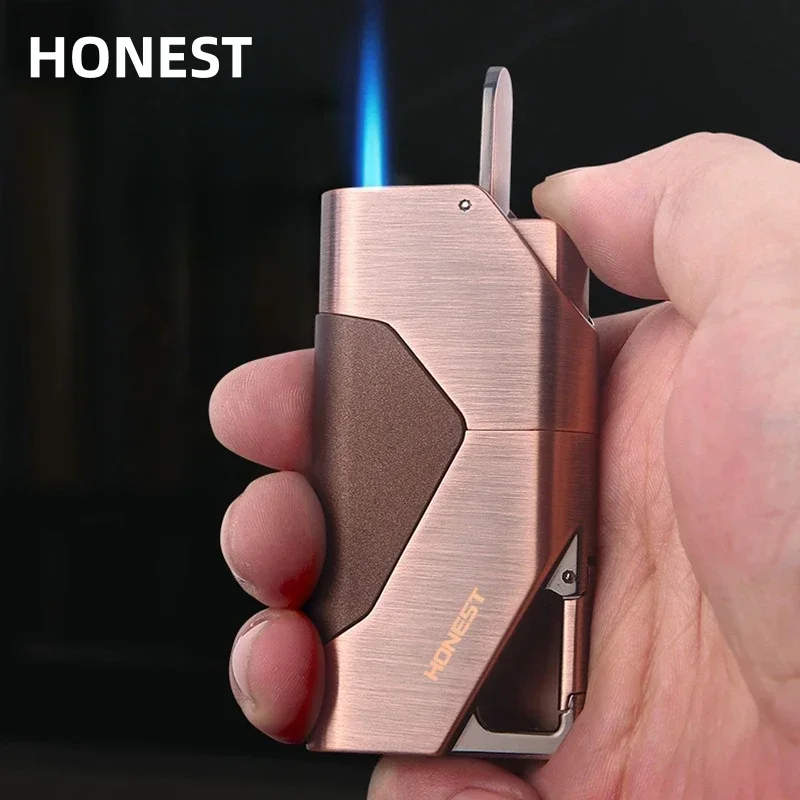 Металлическая зажигалка для сигар с защитой от ветра