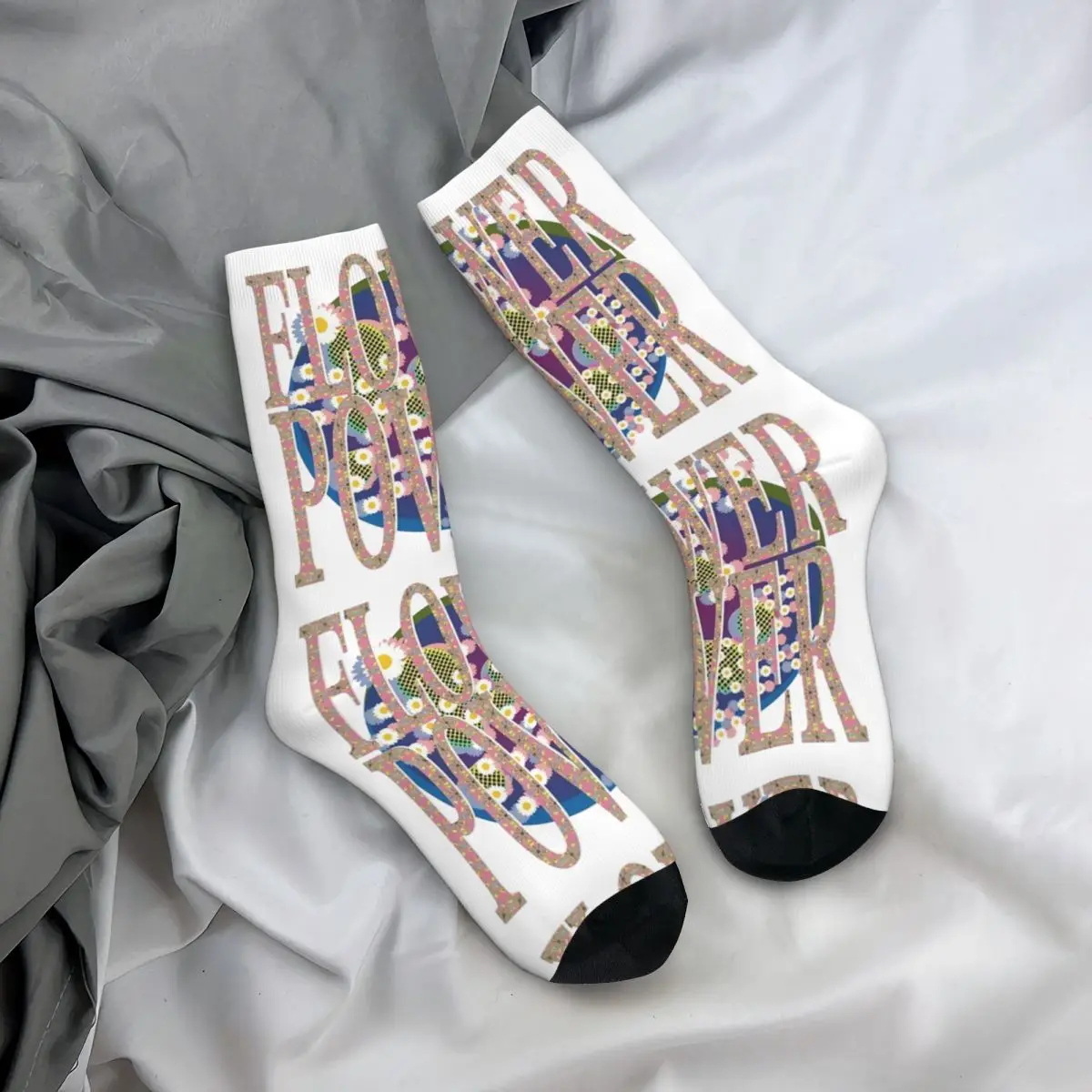 Носки в стиле хип-хоп унисекс цветочные мощные аксессуары мягкие спортивные