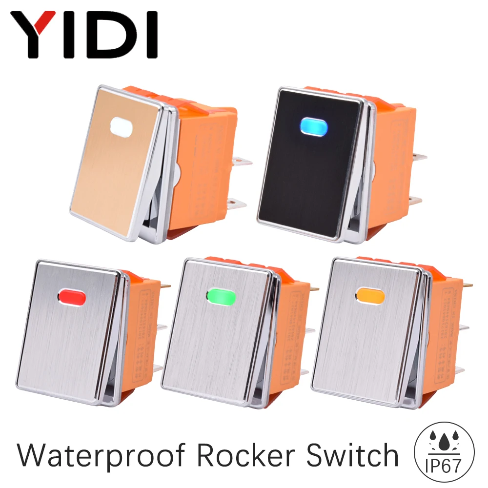 Водонепроницаемый металлический кнопочный переключатель повышенной прочности