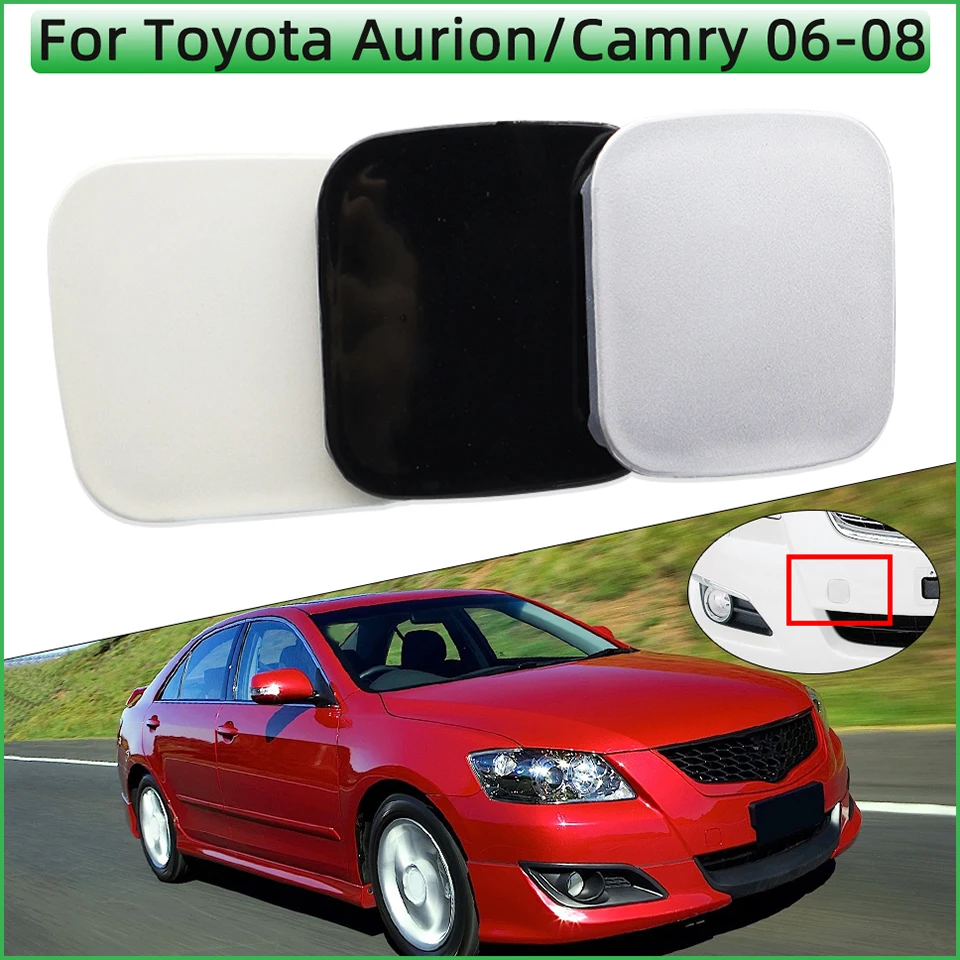 

Front Bumper Towing Hook Trailer Cap For Toyota Camry Aurion 2006 2007 2008 Auto Tow Hook Cover Lid Hood Traction Garnish Trim
