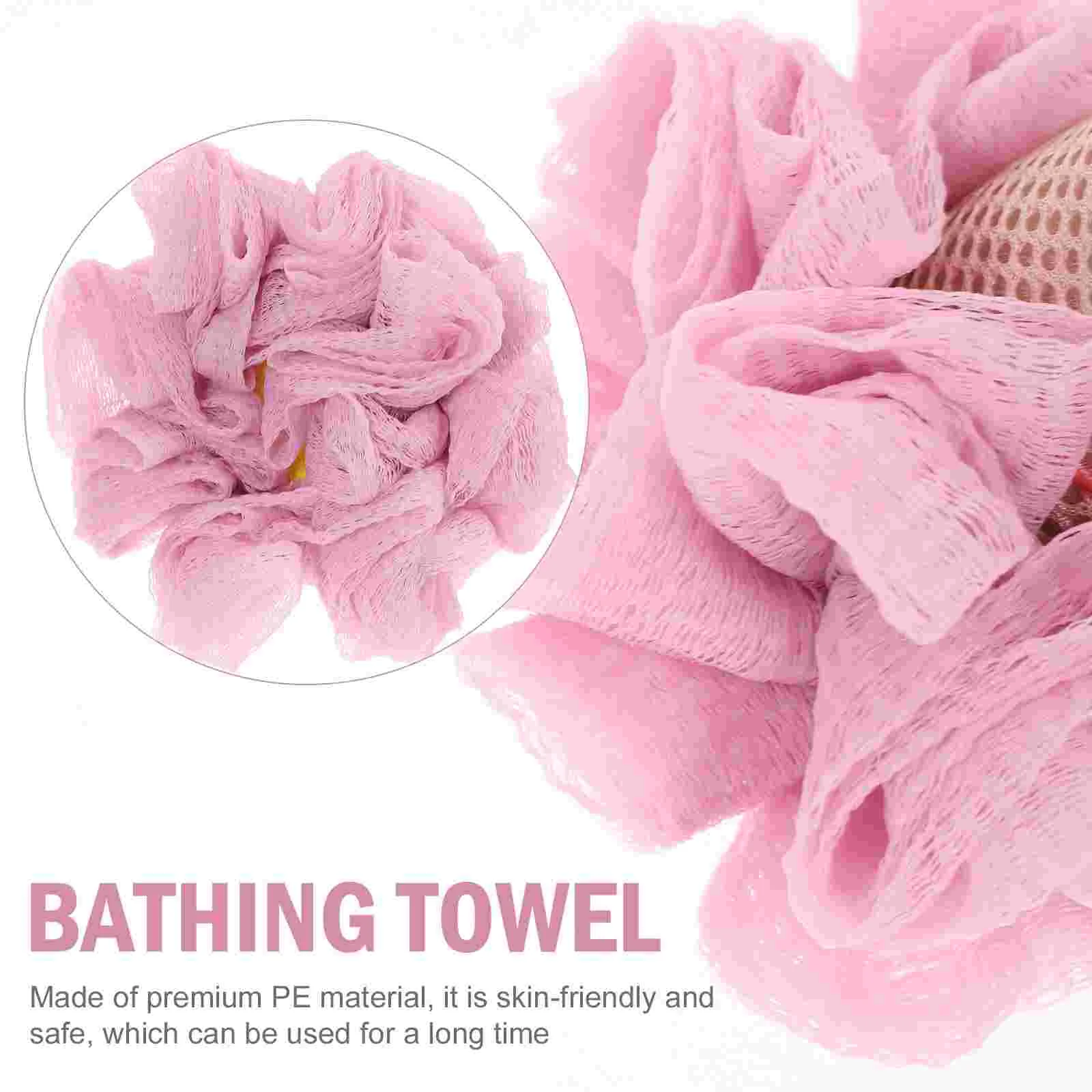 Бытовой шарик для ванны губка скруббер принадлежности душа или PE пуф мультяшные