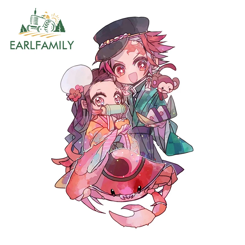 

EARLFAMILY 13 см x 8,7 см для рассекающего демонов автомобильные наклейки для кемпера автомобильные аксессуары Переводные забавные аниме граффити ...