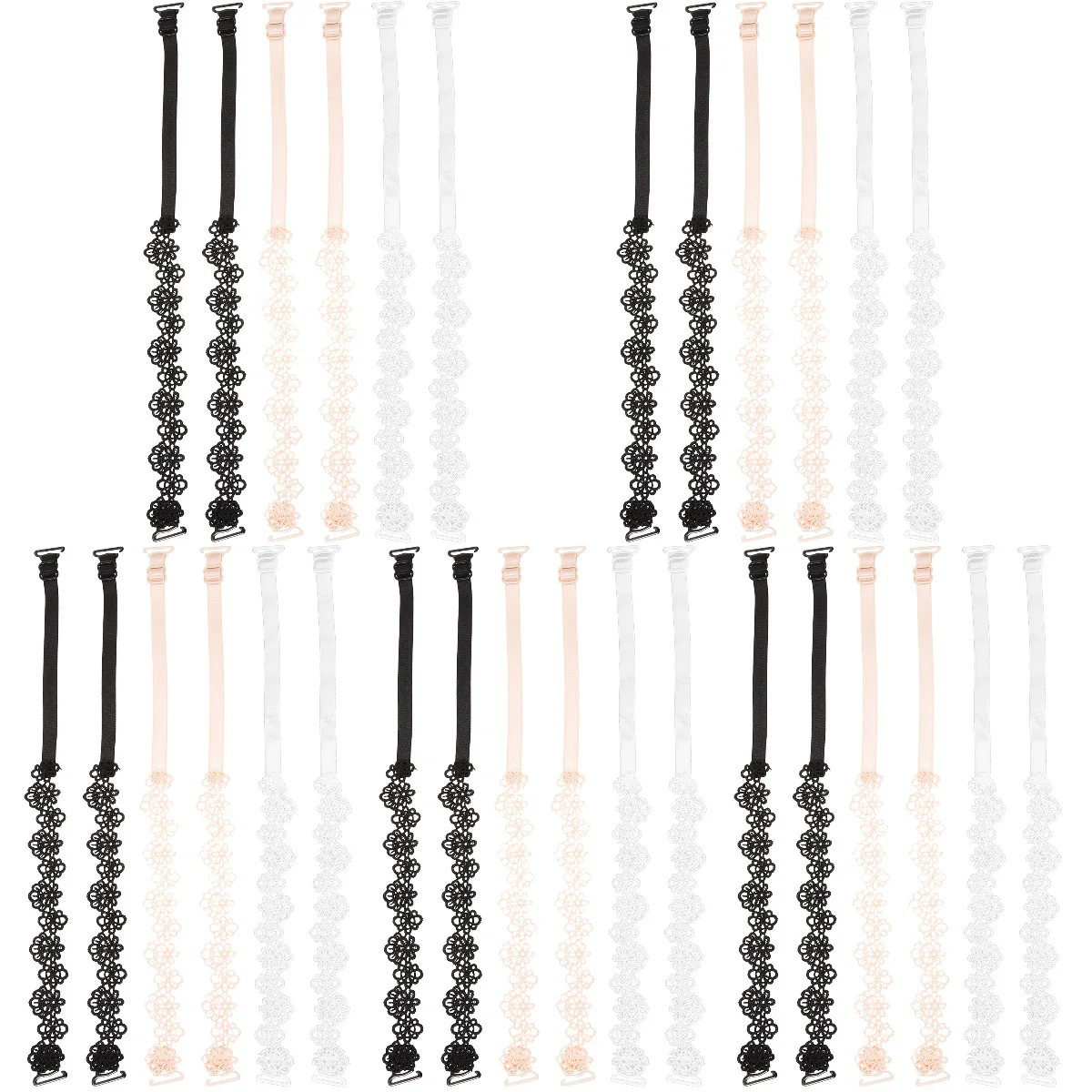 

Женские кружевные платья на бретельках 15 пар, женские Сменные аксессуары без бретелек