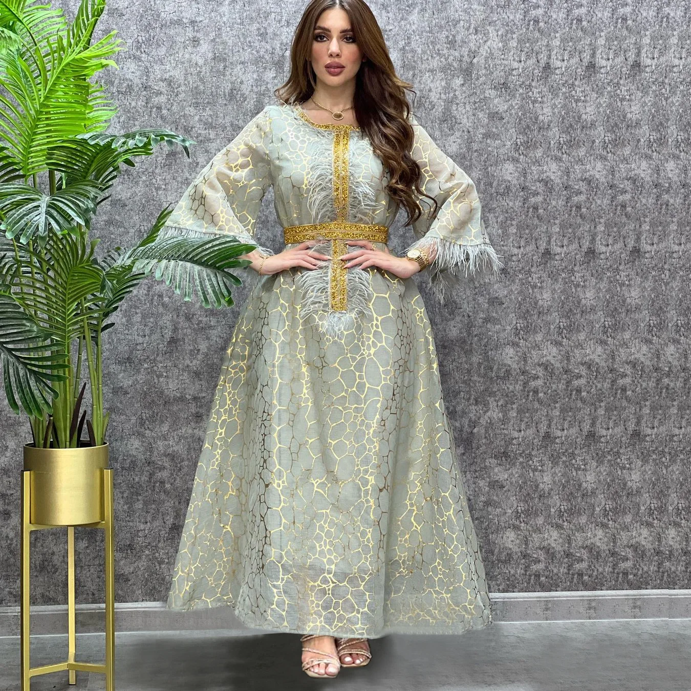 

Jalabiya Loose Long Arabic Dress Moroccan Kaftan Islam Muslim Abaya Party Evening Dresses for Women Ramadan Caftan Dubai Abayas