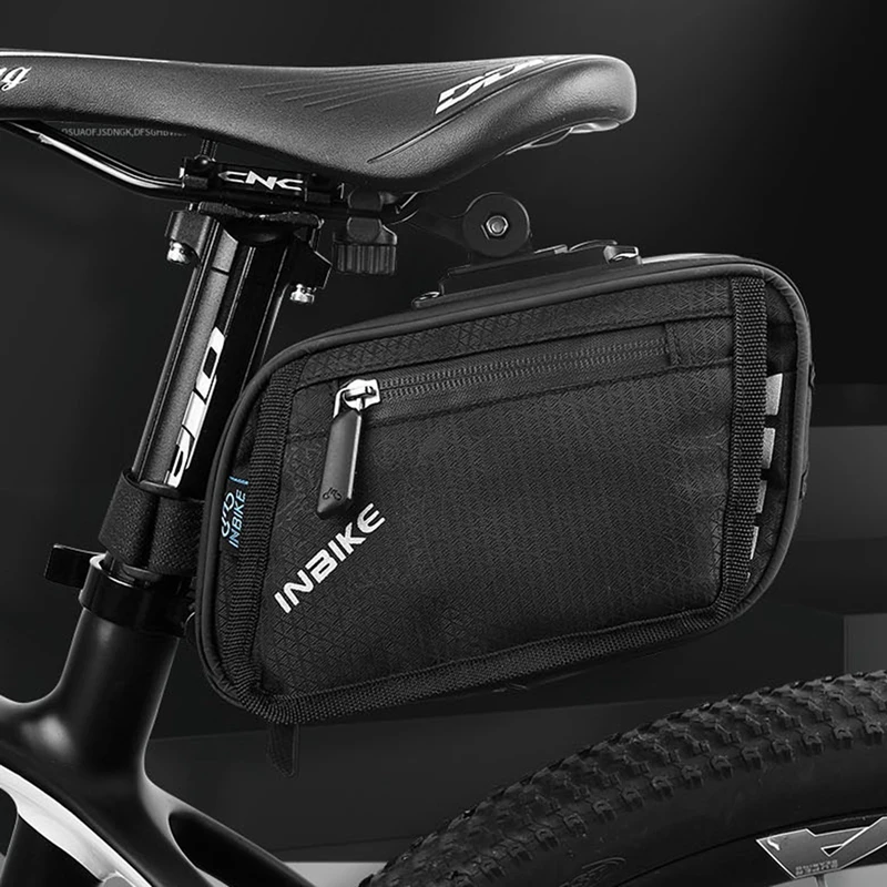 

INBIKE Bike Saddle Bag Waterproof MTB Road Bike Bag Durable Cycling Accessories For Mountain, Beach And Road Bikes