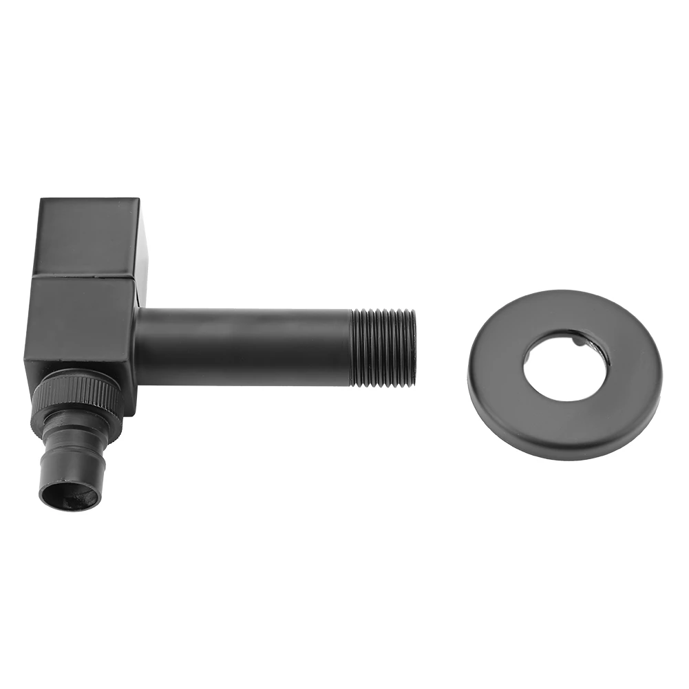 

Black Brass Square Washing Machine Faucet Wall Mount Laundry Cold Water Tap(G1/2 Thread)FaucetBlack